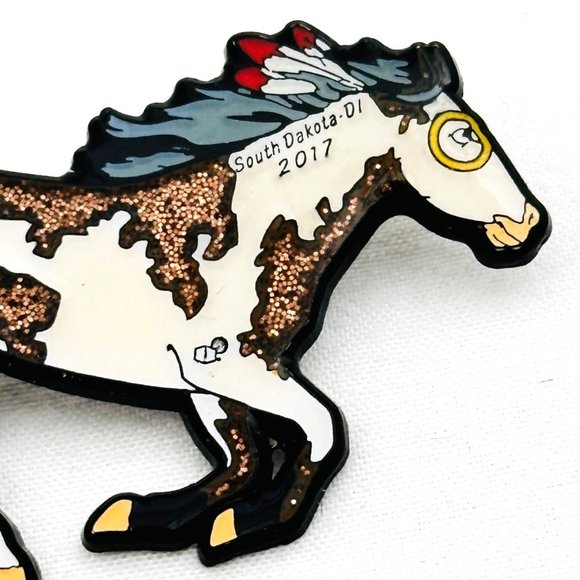 South Dakota Destination Imagination Horse Tac/Lapel Pin (2017) - Picture 2 of 6